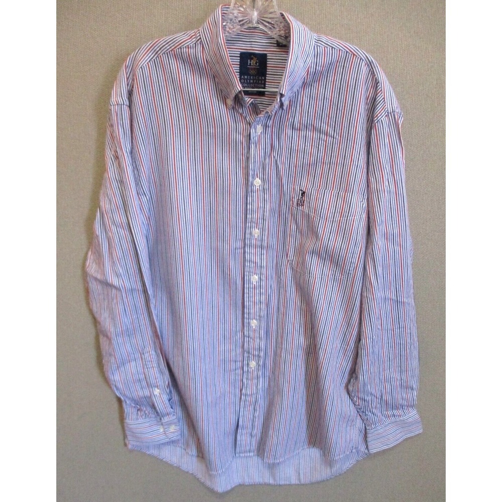 Vintage American Olympiad Collection Dress Shirt Size 16 34 35 Henry Grethel